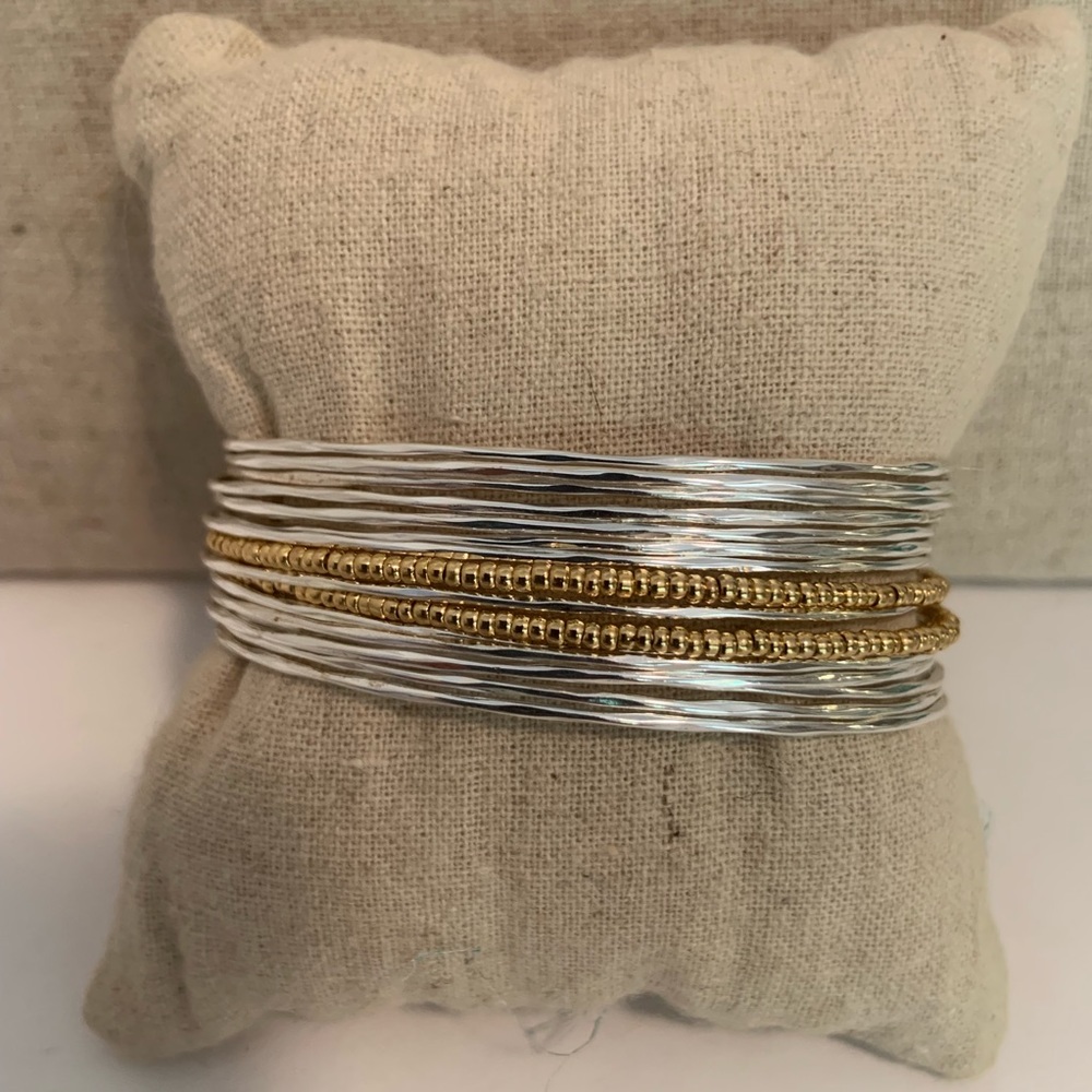 Stella & Dot Rhett Cuff Silver